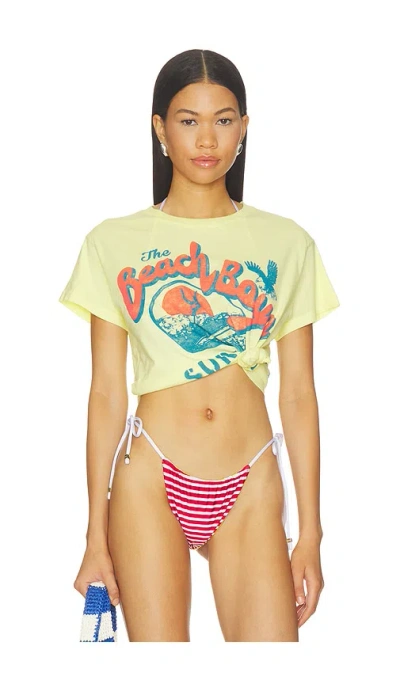Daydreamer The Beach Boys Surf Jam Solo Tee In Lemon