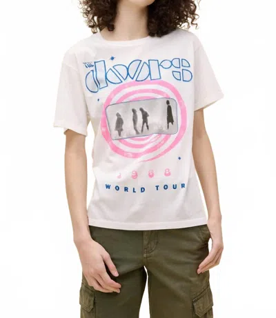 Daydreamer The Doors 1968 World Tour Boyfriend Tee In Vintage White