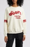 Daydreamer The Doors Love Her Madly Cotton Graphic Sweatshirt In Stone Vintage