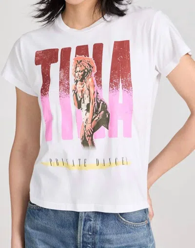 Daydreamer Tina Turner Graphic Tee In Bleach White