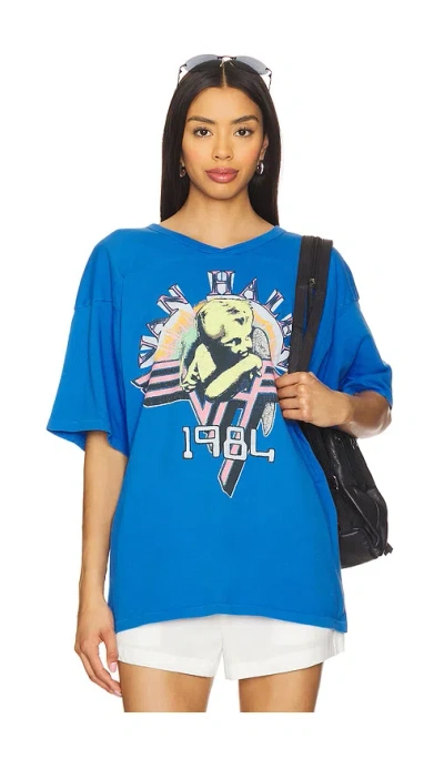 Daydreamer Van Halen 1984 Oversized Jersey In Blue