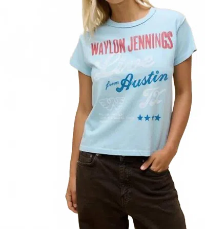Daydreamer Waylon Jennings Live From Austin Short Sleeve Tee In Bluey