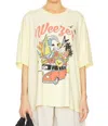 Daydreamer Weezer Collage Tee Top In Yellow Fizz In Multi