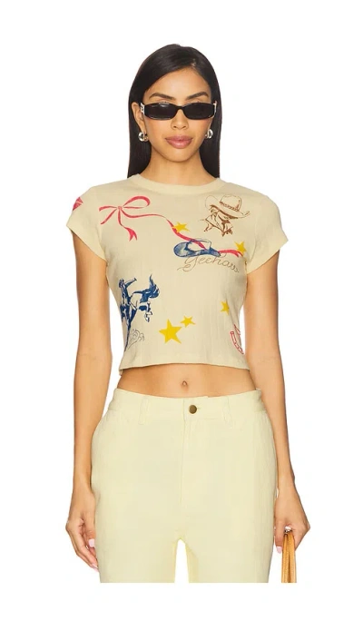 Daydreamer Western Flash Pointelle Tee