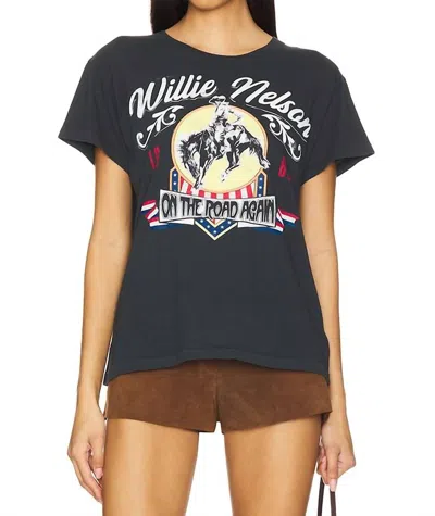 Daydreamer Willie Nelson 1980 Cowboy Tee In Black