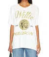 Daydreamer Willie Nelson American Original Merch Tee In Vintage White