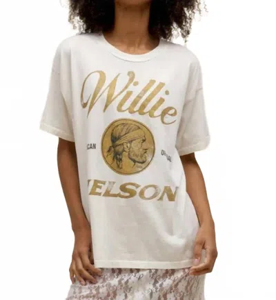 Daydreamer Willie Nelson American Original Merch Tee In Vintage White