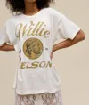 Daydreamer Willie Nelson American Original Merch Tee Top In Vintage White