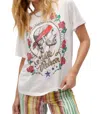 Daydreamer Willie Red Head Tee In Vintage White In White