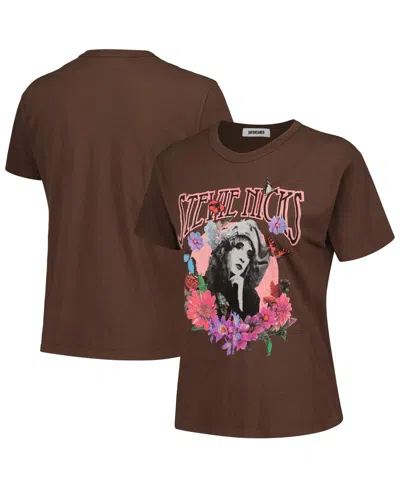 Daydreamer Women's Brown Stevie Nicks Graphic T-shirt