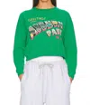 Daydreamer Women's Bruce Springsteen Asbury Park Vintage Sweatshirt In Lucky Green In Multi
