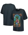 Daydreamer Women's Charcoal Jimi Hendrix Psychedelic Nouveau T-shirt In Blue