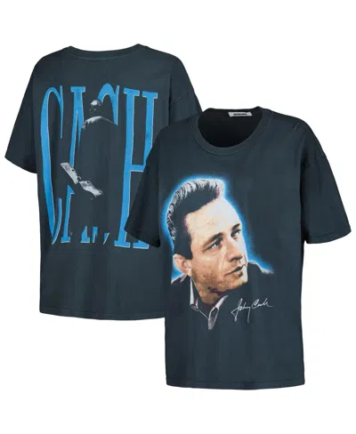 Daydreamer Women's Charcoal Johnny Cash Portrait Merch T-shirt