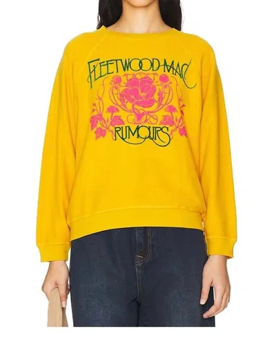 Daydreamer Women's Solid Reverse Gf Top In Golden Daze In Yellow