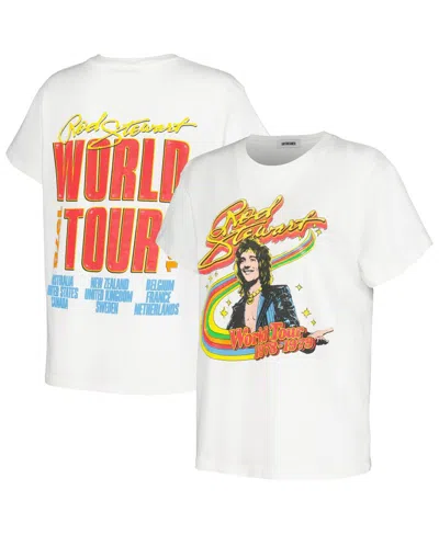 Daydreamer Women's White Rod Stewart 1978/79 World Tour Graphic T-shirt