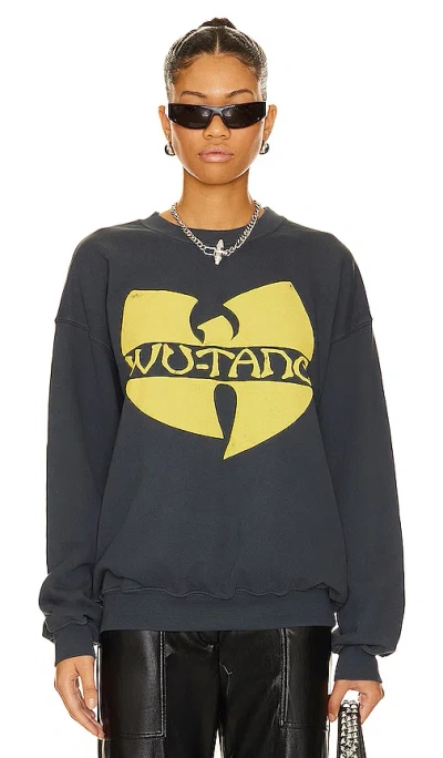 Daydreamer Wu-tang Cream Crew In Vintage Black