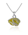 Dayna Designs Missouri Tigers Enamel Small Pendant Necklace In Gold
