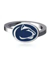 Dayna Designs Penn State Nittany Lions Bypass Enamel Silver Ring In Silver