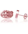 Dayna Designs Women's  Florida Gators Rose Gold Post Earrings In Gold