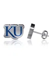 Dayna Designs Women's  Kansas Jayhawks Enamel Post Earrings In Multi