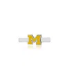 Dayna Designs Women's  Michigan Wolverines Enamel Watch Bar In Silver