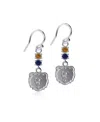 Dayna Designs Women's  Morgan State Bears Dangle Crystal Earrings In Silver