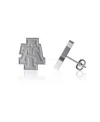 Dayna Designs Women's  North Carolina A&t Aggies Team Logo Silver Post Earrings In Silver