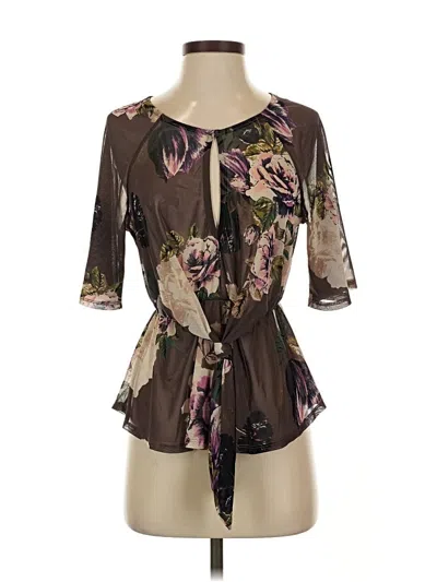 Pre-owned Daytrip 3/4 Sleeve Blouse In Gray