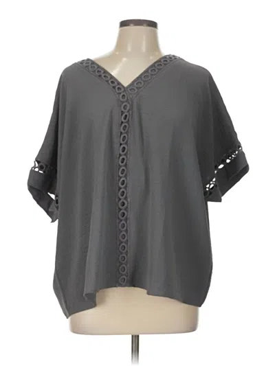Pre-owned Daytrip 3/4 Sleeve Blouse In Gray