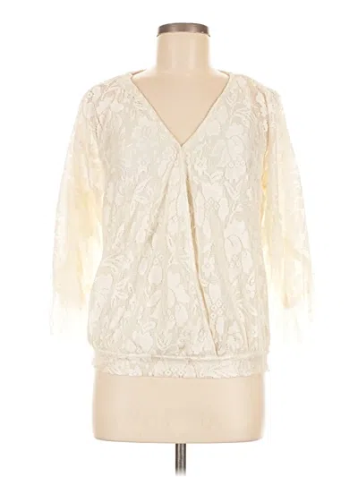 Pre-owned Daytrip 3/4 Sleeve Blouse In Ivory