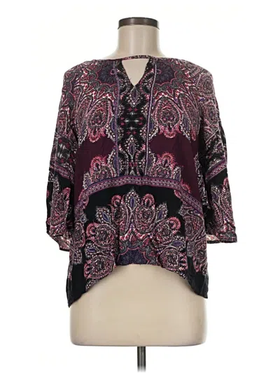 Pre-owned Daytrip 3/4 Sleeve Blouse In Purple