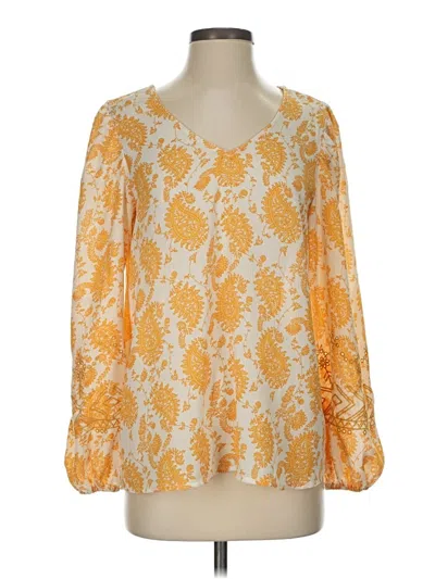 Pre-owned Daytrip 3/4 Sleeve Blouse In Yellow