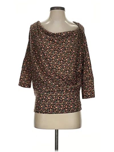 Pre-owned Daytrip 3/4 Sleeve T-shirt In Brown