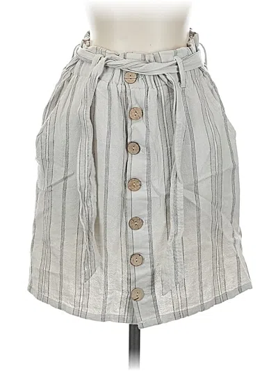 Pre-owned Daytrip Casual Skirt In Gray