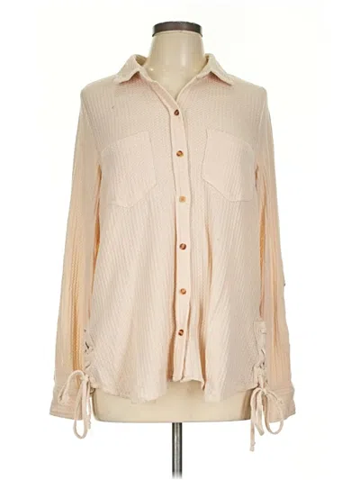 Pre-owned Daytrip Long Sleeve Blouse In Brown