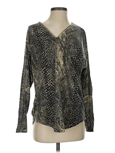 Pre-owned Daytrip Long Sleeve Blouse In Gray