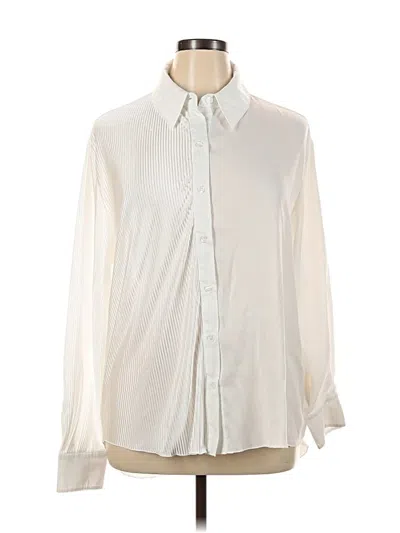 Pre-owned Daytrip Long Sleeve Blouse In White