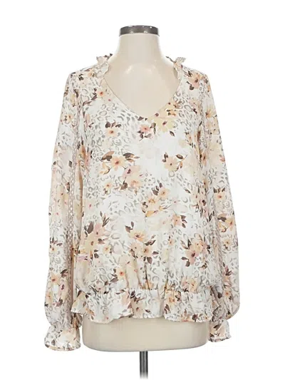 Pre-owned Daytrip Long Sleeve Blouse In White