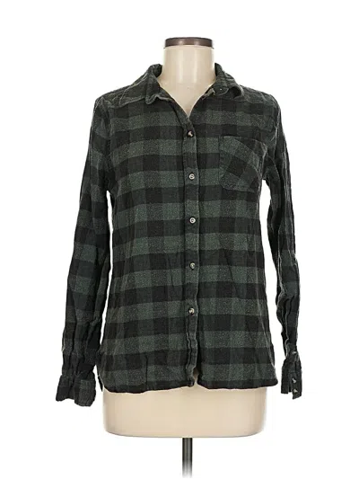 Pre-owned Daytrip Long Sleeve Button Down Shirt In Green