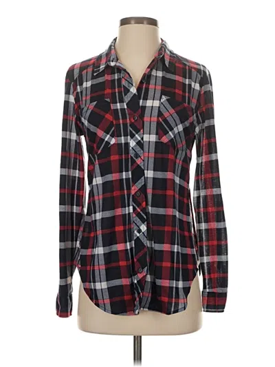 Pre-owned Daytrip Long Sleeve Button Down Shirt In Red