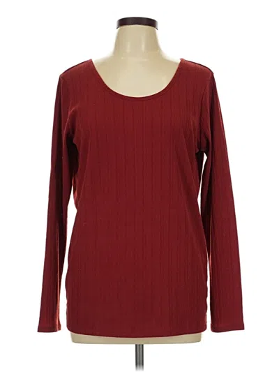 Pre-owned Daytrip Long Sleeve T-shirt In Burgundy