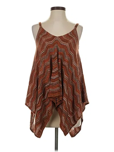 Pre-owned Daytrip Poncho In Brown