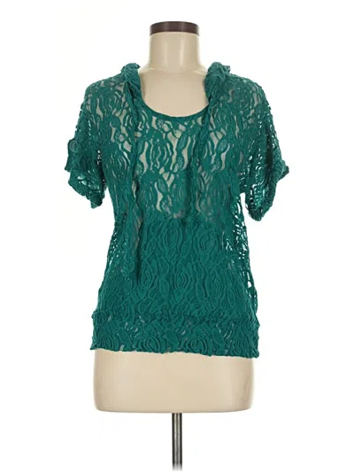 Pre-owned Daytrip Short Sleeve Blouse In Blue