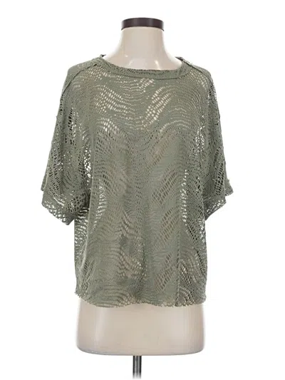 Pre-owned Daytrip Short Sleeve Blouse In Green