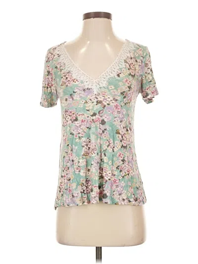 Pre-owned Daytrip Short Sleeve Blouse In Green