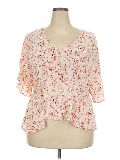 Pre-owned Daytrip Short Sleeve Blouse In Orange