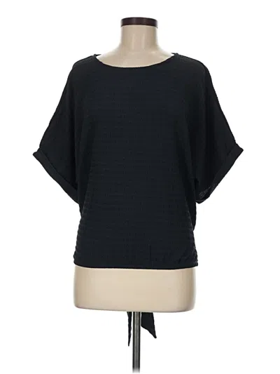 Pre-owned Daytrip Short Sleeve Top Black Boatneck Tops