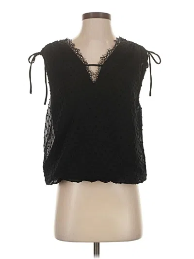 Pre-owned Daytrip Sleeveless Blouse In Black