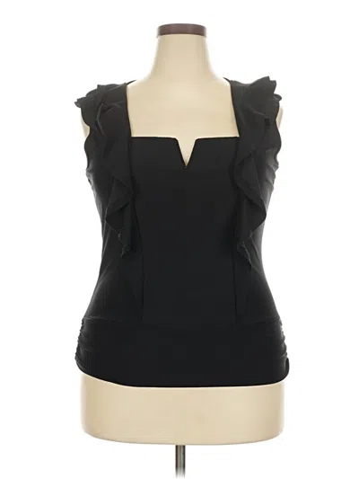 Pre-owned Daytrip Sleeveless Blouse In Black