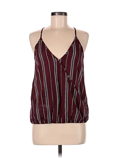 Pre-owned Daytrip Sleeveless Blouse In Burgundy